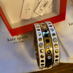 Kate Spade Ace of Spades bangle set of 3!